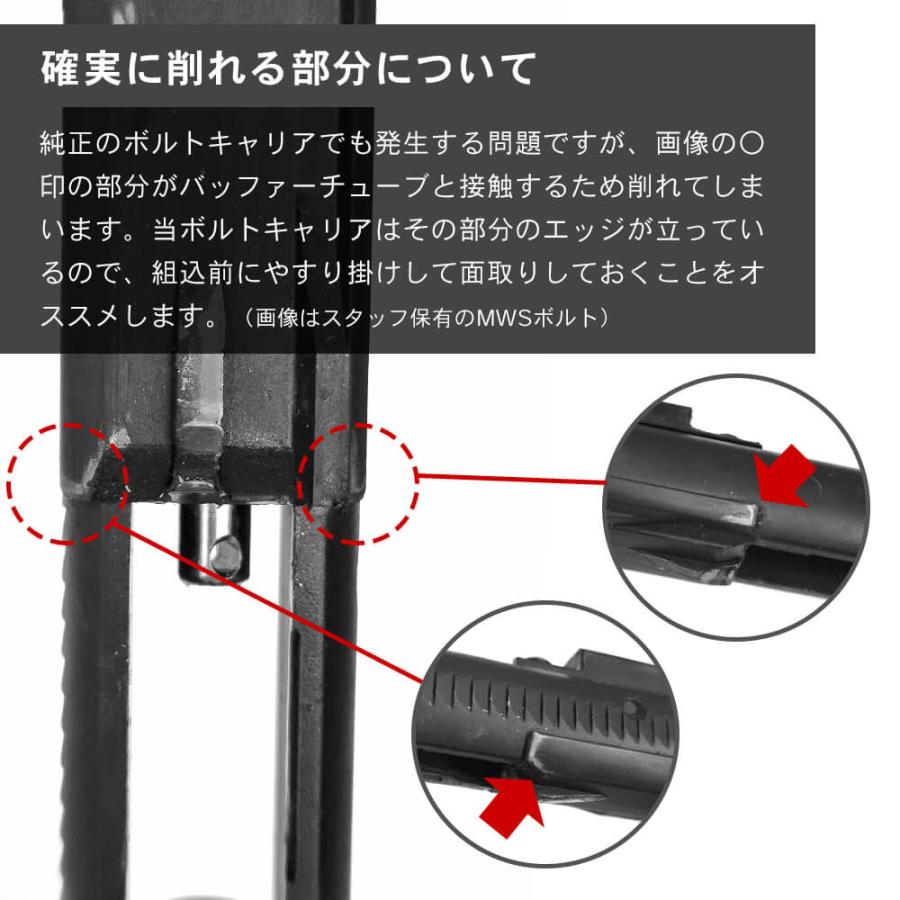 AngryGun製 東京マルイ GBB M4対応 ハイスピード ボルトキャリア 無刻印 6061アルミニウム製