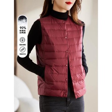 羽絨馬甲女短款2025年新款女裝冬季女款外搭無袖背心外穿秋冬外套
