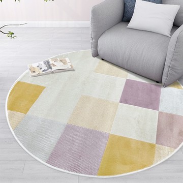 范登伯格 -土耳其進口地毯-方格 (120cm圓)