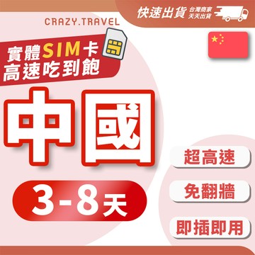 中國免翻牆實體卡  3-7天短天數  中國網卡 內地網卡 中國移動 中國聯通 廣州/上海/廈門/新疆/西藏/北京上網卡