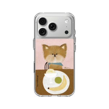 iPhone 18 Pro Clear Case（相機按鈕） 透明 - Seungyoun Kim - 狗狗開動囉