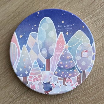 【現+預】雪地裡的禮物陶瓷吸水杯墊-Petit à petit系列