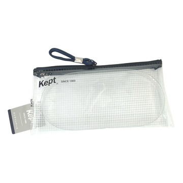 Raymay 藤井 Kept 透明網眼考試筆袋  深藍色  1個