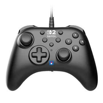 【預購】HORI Nintendo Switch 2有線控制器 TURBO -黑