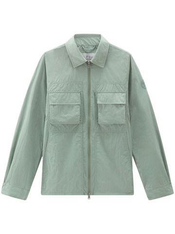 Woolrich - Crinkle shirt jacket - men - Polyamide/Polyamide - L - Green