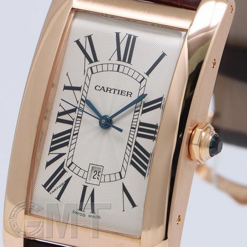カルティエ タンク アメリカン LM ピンクゴールド W2609156