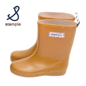 stample日本製 兒童雨鞋No.75005-駱駝色 / 34