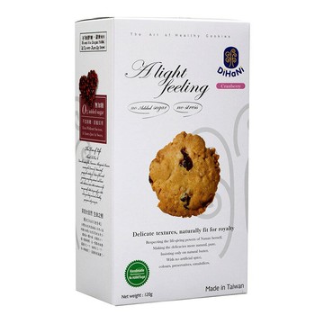 烘焙客  無蔗糖蔓越莓餅乾120公克/盒