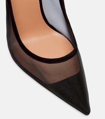 Aquazzura Love Affair 105 mesh pumps