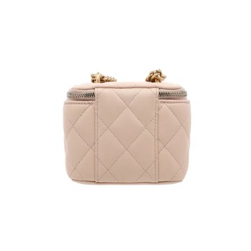 CHANEL 山茶花調節扣鏈條迷你化妝箱\b