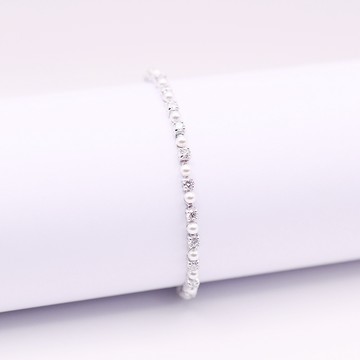 SWAROVSKI 施華洛世奇 Matrix 手鏈 鍍白金色