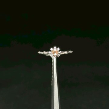 粉橘雙色剛玉戒指 | 藍寶石 剛玉 雙色 錫蘭帶回 平靜專注 天然晶礦戒指 活圍 925純銀 S25AP17-21