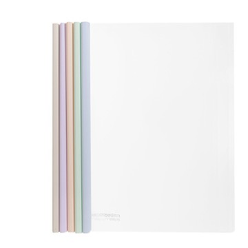 得力Deli果凍晴天系列附桿文件夾/PP670/A4/背寬8mm/混色出貨