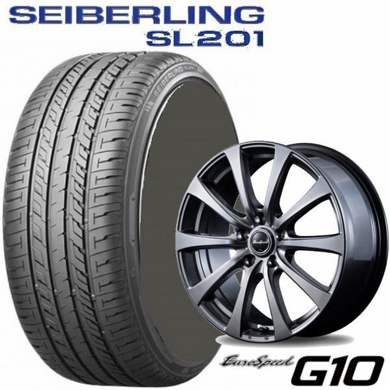 プリウス/レクサスCTなど 215/45R17 SEIBERLING SL201/セイバーリング SL201 & 17x6.5J 5/100  EUROSPEED G10/ユーロスピードG10 | LINEブランドカタログ