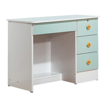 文創集 亞絲3尺四抽書桌(二色可選)-90x54x72cm免組