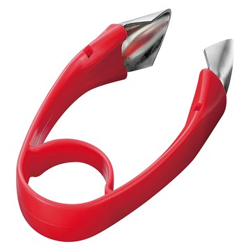 SHIMOMURA 下村 Fru-Veggie 全蔬果皮克 FV-601 日本製造 廚房用品  9.5 x 6.5cm  紅色  1個