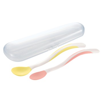 Richell 利其爾 TLI柔軟離乳湯匙套裝 柔軟匙面 附收納盒  1組