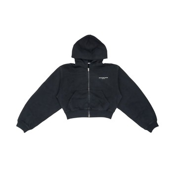 alexanderwang LOGO 印花拉鍊連帽外套