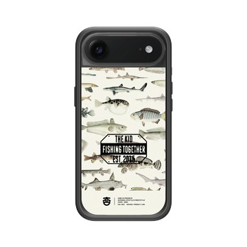 iPhone Air Mod NX -邊框背蓋組合 (相機按鈕) 黑 - KID - 魚群圖鑑