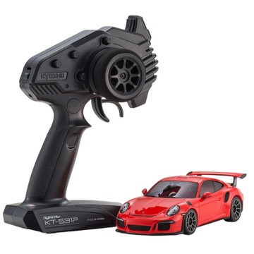 32358OR MINI-Z RWD MR-04 現成保時捷 911 GT3 RS 熔岩橙色