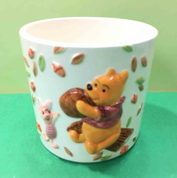 【震撼精品百貨】Winnie the Pooh 小熊維尼 置物瓷器擺飾 圓形#20236 震撼日式精品百貨
