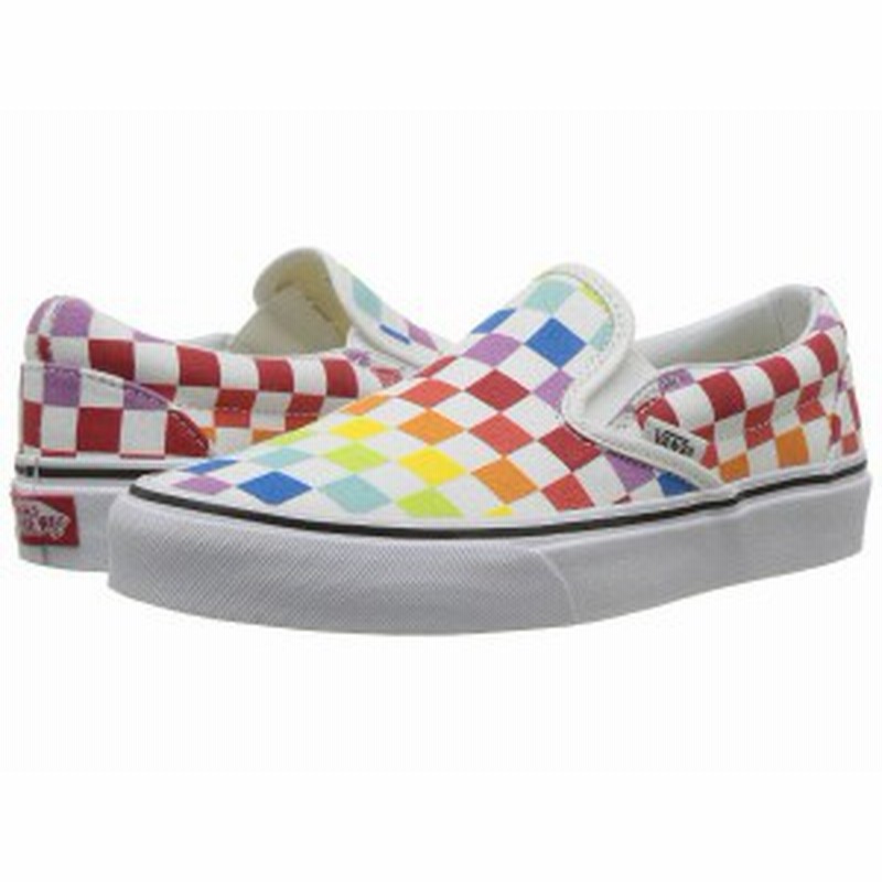 取寄 Vans バンズ スリッポン クラシック スリップーオン メンズ Vans Men S Classic Slip On Checkerboard Rainbow True White 通販 Lineポイント最大1 0 Get Lineショッピング