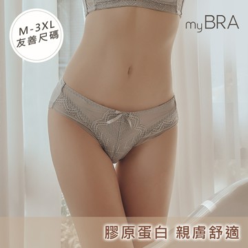myBRA無與倫比 | 性感蕾絲包臀低腰內褲