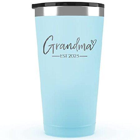 特別価格New Grandma Gifts Grandma Est. 2023 Grandma Tumbler with Lid, Grandma Mug Gifts for Grandma To Be Gifts for New Grandma, Mothers D並行輸入