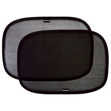 3秒涼爽黏貼式側窗遮陽簾  黑色  2個  50 x 31cm