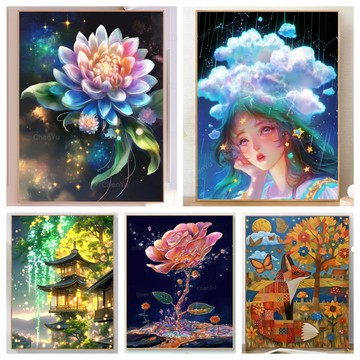 💛台灣製造💛盒裝💛 DIY鑽石貼畫 新款5D鑽石畫 手作 黏鑽畫 手工點鑽畫 大幅 立體貼鑽畫 新年鑽貼 滿鑽 水鑽