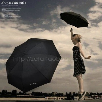 超輕折疊傘防紫外線黑膠防風晴雨傘男女防曬遮陽傘小黑傘