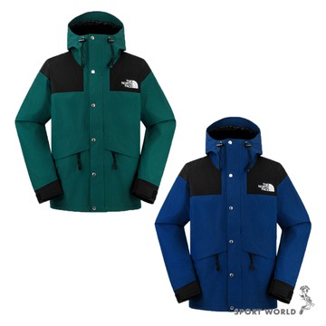 The North Face 北面 連帽防水外套 男裝 ICON 1986 綠/藍【運動世界】NF0A8AKJ586/NF0A8AKJF1T