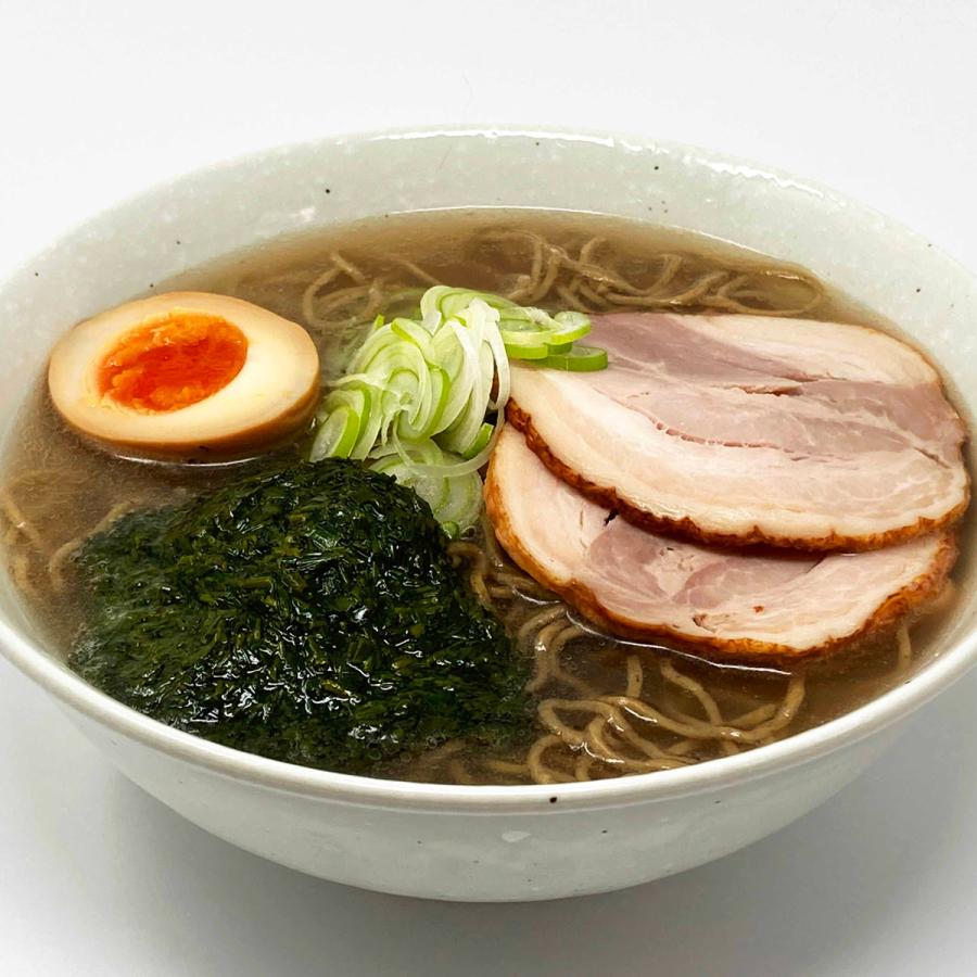 生麺・いぶりがっこ醤油中華そば＆ぎばさ塩中華そばセット 秋田名物 麺