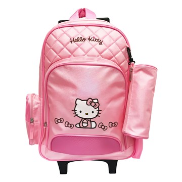 Hello Kitty 凱蒂貓 三段拉桿書包 粉色  33 x 19 x 47cm