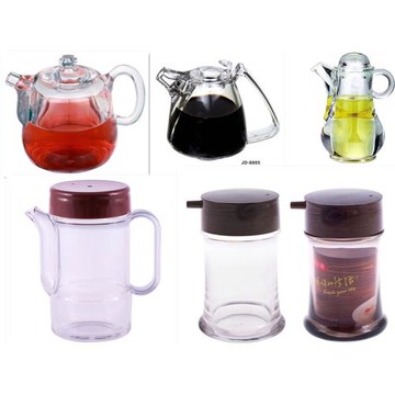 透明油壺防漏亞克力油壺廚房家用塑料油罐醬油瓶醋壺大號小號油瓶