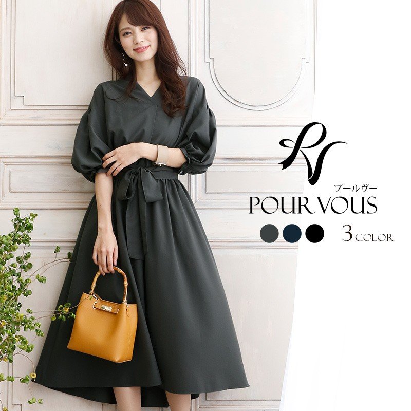 パーティードレス 結婚式 服装 ドレス フォーマル ワンピース 即日発送 韓国 ロング丈 体型カバー 顔合わせ お呼ばれ 代 40代 大きいサイズ プチプラ 袖あり 通販 Lineポイント最大0 5 Get Lineショッピング