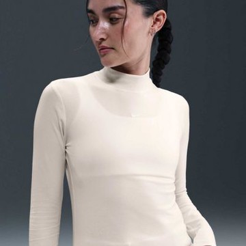 NIKE AS W NSW NK CHLL KNT MOCK TEE 女 長袖上衣 HV5028110