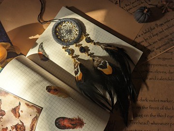 三月小黑捕夢網|女巫汽車配件|月相