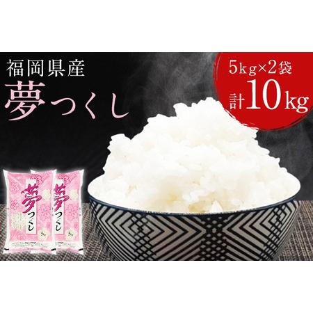 ふるさと納税 福岡の人気銘柄!!福岡県産夢つくし5kg×2袋（合計10kg） 福岡県産 夢つくし ゆめつくし 米 お米 白米 福岡県産米 福岡県田川市