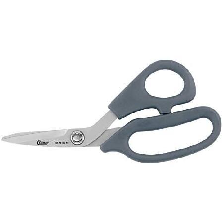 Shop Shears, Shop, Bent, Ambidextrous, Titanium Bonded Steel, Length of Cut: by Clauss