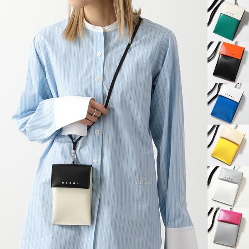 MARNI マルニ フォンケース TEMI0004A4 P3572 P5769 レディース PVC バイカラー ネックポーチ ショルダーバッグ  クロスボディ 携帯ケース 鞄 カラー9色 | LINEブランドカタログ