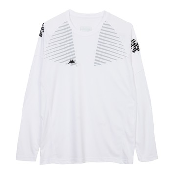 KAPPA 義大利 吸濕排汗 中性圓領衫 白351R2WW001