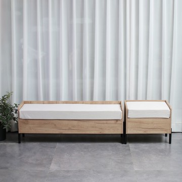 沙發矮凳 北歐入戶換鞋凳實木凳軟包長條沙發凳可收納雙人可拆洗加長定制S094公司貨