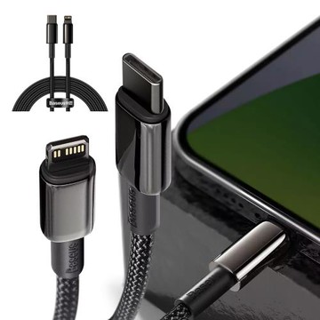 Baseus倍思 鎢金 PD Type-C to Lightning 快充傳輸充電線(20W)iphone/ipad系列快充(200cm)