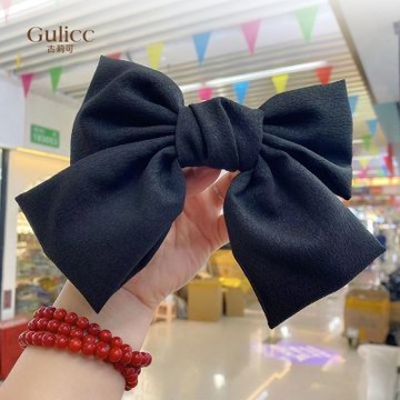 Gulicc 韓國 氣質 可愛 蝴蝶結 彈簧夾(飾品 髮飾 頭飾 髮帶 髮箍 生日禮物 主題穿搭 約會 雙11 聖誕節)