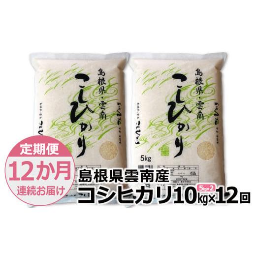 ふるさと納税 島根県 雲南市 島根県「雲南産コシヒカリ」10kg（5kg×2）【島根県産 雲南市産 ブランド米 米 お米 白米 コメ こめ …