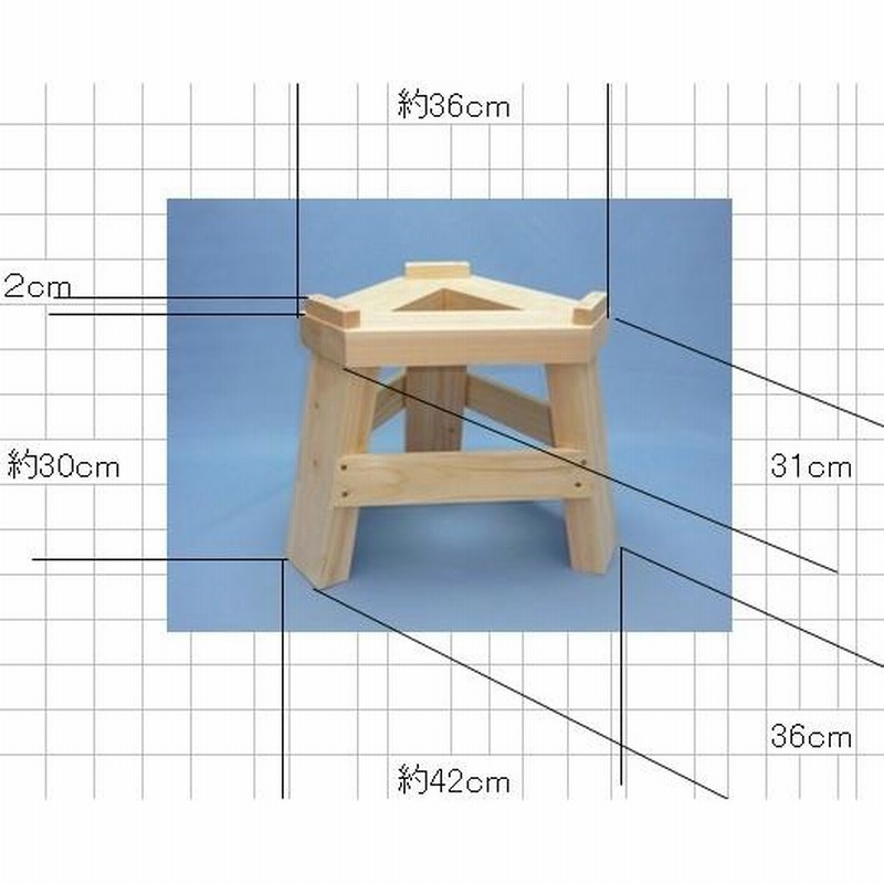 餅つき道具石臼2.3升用　国産ひのき木台 餅つき道具石臼2.3升用国産ひのき木台