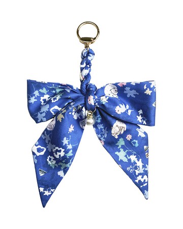 【LADY】絲巾綁帶蝴蝶結 鎖扣小吊飾 北海道阿寒湖