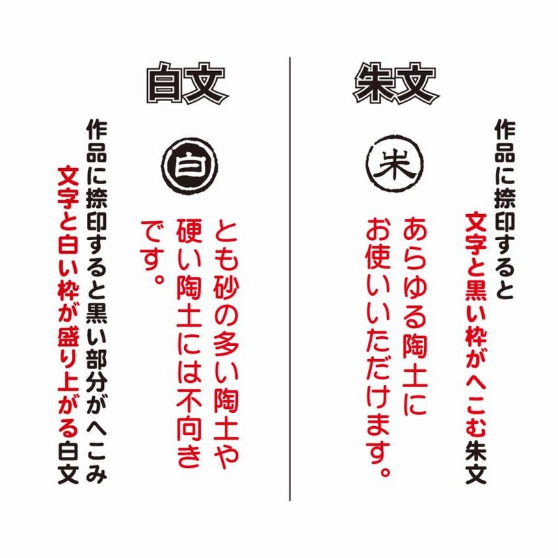 陶芸印 オーダー 落款印 印花 陶芸 きれいに押せる はんこ 注文