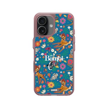 iPhone 17 Clear (相機按鈕) 晶醺玫 - 迪士尼-經典系列 Disney Classics - 小鹿斑比 Bambi - Flower Pattern
